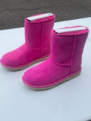 UGG Kid's Classic II Dyed Shearling Boots - Rock Rose Size 3 - Image 1 of 4