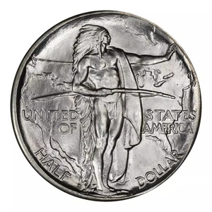 1937-D Oregon Trail Commemorative Silver Half Dollar PCGS MS-67 CAC - Picture 1 of 4
