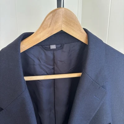 Blazer Abrigo Deportivo Bonobos Para Hombres 54L Azul Mezcla Lana Lanificio Comero Ajuste Estándar Foto 1 de 4