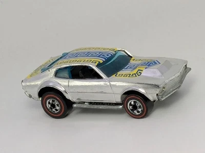 Vintage 1969 Hot Wheels Redline MIGHTY MAVERICK Super Chrome Flying Colors - Image 1 of 4