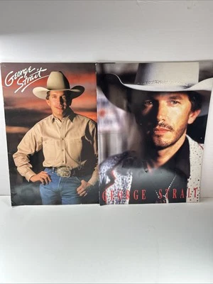 2-Vintage George Strait Large Tour Programs-1989 & 1993- Pure Country - Image 1 of 4