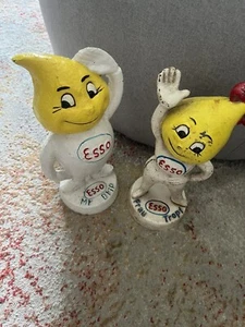 herr und frau esso Metall Werbebanken - Bild 1 von 1