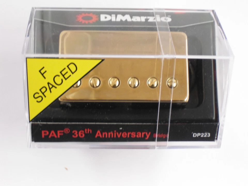DiMarzio Regular Spaced Vintage PAF 36th Anniversary Bridge W/gold Cover DP 223