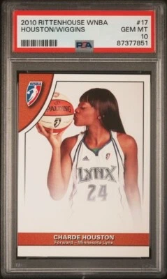 2010 Rittenhouse WNBA Charde Houston/Candice Wiggins PSA 10 Minnesota Lynx - Image 1 of 2