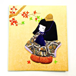 Japanese Art Board Shikishi Paper Craft Kimono Oshie Collage Art Ornament JP B10 - Picture 1 of 8