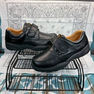Dr. Comfort Mens Diabetic Shoes Black Scott 9210 Leather Sz 7.5XW Worn 1X - Picture 1 of 11