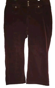 Pilcro and the Letterpress Womens Pants Size 20W Corduroy Wide Leg Burgandy - Picture 1 of 10