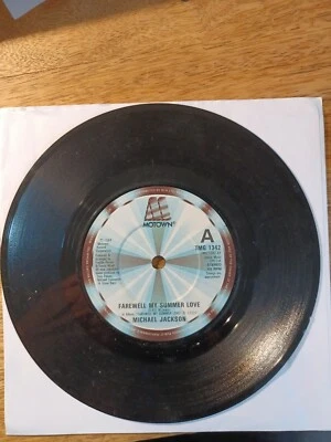 MICHAEL JACKSON FAREWELL MY SUMMER LOVE 45 RPM VINYL SINGLE 1984 - Image 1 of 2