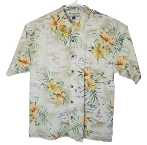 Tommy Bahama Shirt Men's Large Button Up Multicolor Hawaiian Camp Floral Silk - Picture 1 of 15