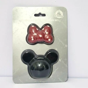 NEW Disney Minnie Mouse Bow Head Stackable Salt and Pepper Shakers Set - Picture 1 of 5