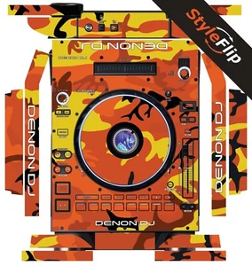Denon LC6000 Prime Skin | Naranja Camuflaje | Calcomanía protectora | StyleFlip Skins - Imagen 1 de 1