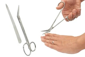 Zehennagelschneider Nagelfeile Pediküre-Kit langer Schaft große Griffschere UK - Bild 1 von 13