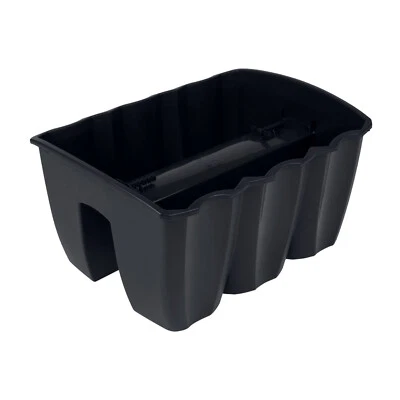 Geländertopf Blumenkasten 40cm Hängetopf Blumentopf Balkontopf DCRO Anthrazit - Bild 1 von 4