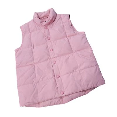 Chaleco acolchado Lands' End para niñas relleno de plumón bolsillos delanteros a presión talla mediana 10/12 Foto 1 de 4