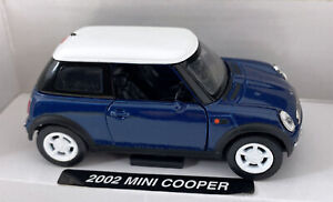 NewRay 2002 MINI COOPER Pull Back Motorized 1:32 Diecast Car Blue Mint w Box