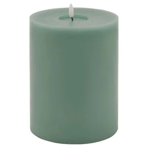 Luxe Collection Melt Effect 6x8 Sage LED Wax Candle SAGE WAX Gifts & Accessories - Picture 1 of 2