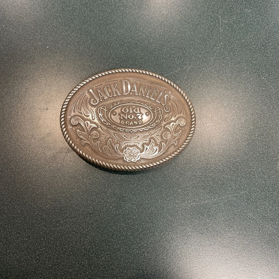 Пряжка для ремня ковбойского вестерн Jack Daniels Silver Old No.7 - Изображение 1 из 2