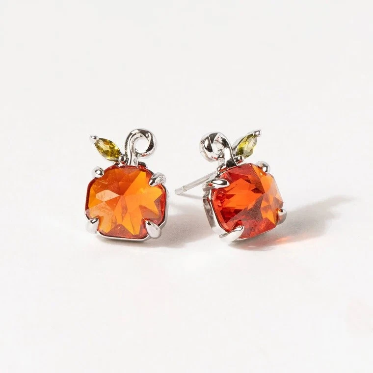 Aretes de cristal de calabaza origami búho Foto 1 de 1