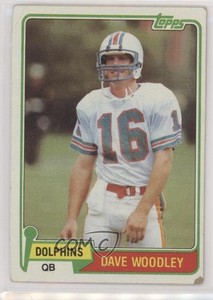 1981 Topps David Woodley #174 Rookie RC