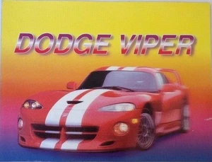 Dodge Viper Refrigerator Magnet Large Sports Car Fridge 13.5x10.5 Inches - Picture 1 of 1