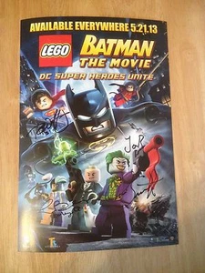 Firmato x5 lego Batman Il Film Wonder Contro 2013 Esclusivo Stampa 10x14 Dc - Picture 1 of 6