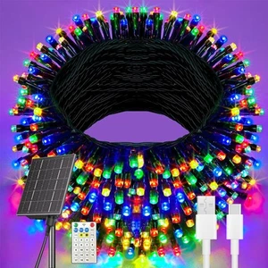Solar Christmas Lights Outdoor Waterproof, 400 LED 137FT Solar Powered LED St... - Picture 1 of 7