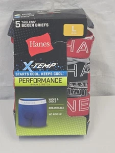 Hanes Boy's X-Temp Performance Boxer Brief Underwear Multicolor Large (12-14) - Picture 1 of 4
