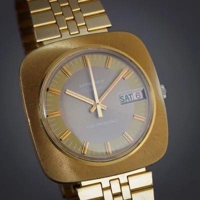 🏋️ Estuche TV Sunburst 1972 Swiss Longines Día Olímpico Fecha Cal. 6972 High Beat Foto 1 de 4