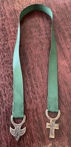 James Avery Sterling Silver Green Ribbon Religious Book Mark RD4 - Picture 1 of 13