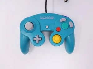 Official Nintendo GameCube Controller Pad Teal Emerald Blue Tight Stick US Ship - Picture 1 of 6