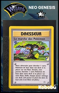 Carte Pokémon La Marche des Pokémon 102/111 Unlimited Ed 2 Néo Génésis Wizards 9 - Imagen 1 de 3