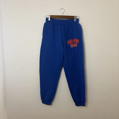 Женские тренировочные штаны Rue 21 XS синие с теплыми карманами Y2K б/у в отличном состоянии уютные осенние спортивные - Изображение 1 из 4