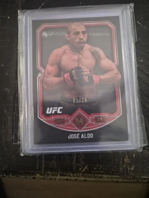 2017 Topps UFC Museum Collection Red #6 Jose Aldo 1/25 RARE - Image 1 of 3