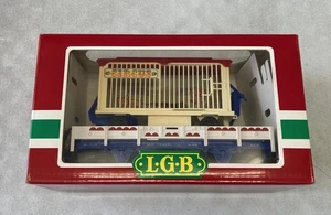 Spur G LGB 4038 Zirkus Flachwagen mit Tierkäfig - Bild 1 von 18