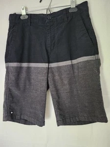 Micros Dungarees Board Swim Shorts Youth Size 16 Black Grey Good Cond - Picture 1 of 5