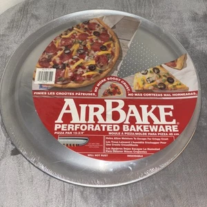 NOS-AIR BAKE PERFORIERTE BACKFORMEN Pizza Pfanne 15,75" rund Aluminium belüftet mit Löchern - Bild 1 von 8