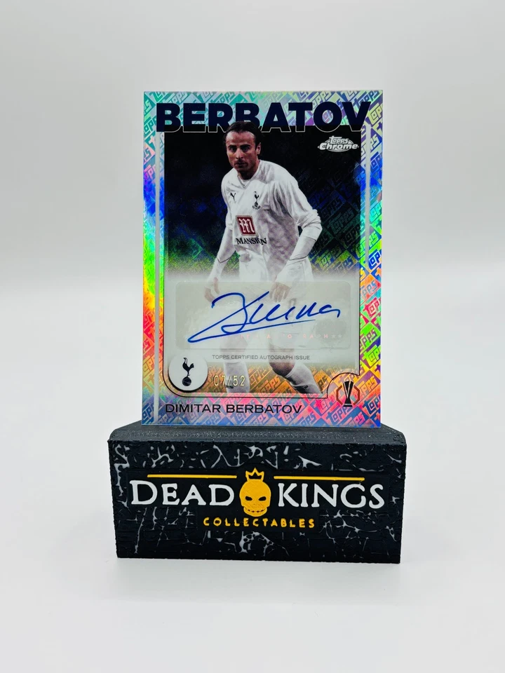 2024-25 Topps Chrome UCC - Dimitar Berbatov - Toppsfractor Auto /52 - Image 1 of 2