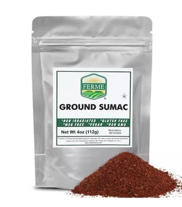 Pure 100% Ground Sumac Spice, No Salt, No GMO, No Irradiation, Sumac Seasoning - Picture 1 of 13