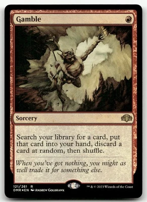 Gamble #121 (Foil) (NM) Dominaria Remastered DMR Magic MTG - Image 1 of 2