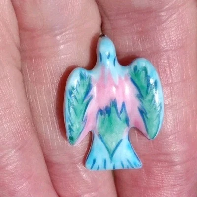 Broche de pájaro azul solapa alfiler golondrina voladora corbata sombrero bufanda MCM pequeño de colección  Foto 1 de 4