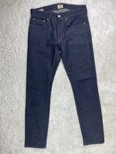 J Crew Size 30x30 Mens Jeans Style 250 Narrow Tapered Leg Dark Wash Stretch