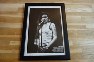 AMY WINEHOUSE - POSTER ORIGINAL ENCADRE !! ORIG PICTURE FRAMED - Imagen 1 de 3