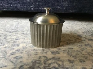 Restoration Hardware Oval Pewter 6" Canister - Bild 1 von 7