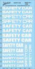Safety Car 1/24 Naßschiebebild Decal weiss 131x67mm INTERDECAL