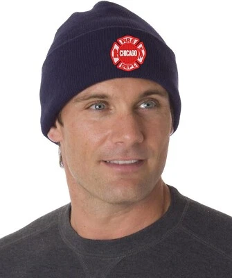 Chicago Fire Department Knit Cap with Cuff As Seen On TV - Image 1 of 4