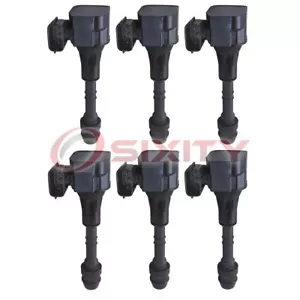 6 pc Hitachi Ignition Coils for 2005-2019 Nissan Frontier 4.0L V6 Spark Plug zt - Picture 1 of 5