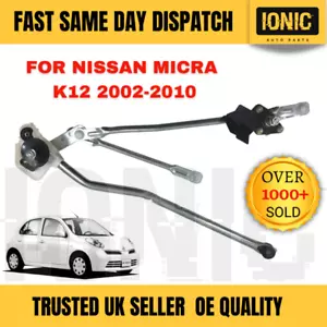 Front Windscreen Wiper Motor linkage for Nissan Micra K12 2002-2010 28440-AX60A - Picture 1 of 11