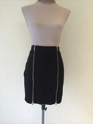 Falda Vaquera Guess Auténtica Elástica Talla 30 Negra Foto 1 de 4