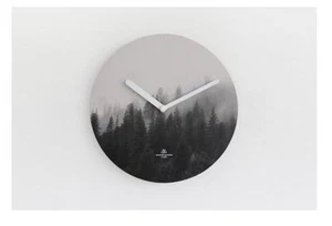 SEGUNDA MANSIÓN Reloj de Pared Diseño Simple Moderno Reloj Silencioso Mono - Bosque Brumoso - Imagen 1 de 5