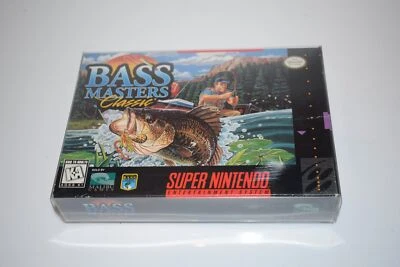 BASS MASTERS CLASSIC (SUPER NINTENDO SYSTEM 1991) SNES- BOX / MANUAL ONLY(GWT66) - Image 1 of 4